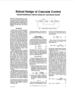Robust design of cascade control