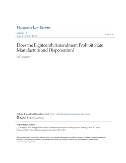 Does the Eighteenth Amendment Prohibit State Manufacture and