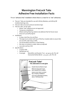 FreLock Tabs Fact Sheet