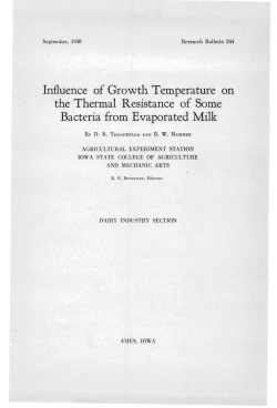 Influence of Growth Temperature on the Thermal Resistance of