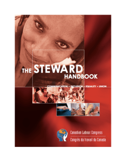 Steward Handbook - Canadian Labour Congress