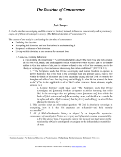 The Doctrine of Concurrence