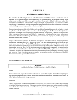CHAPTER 3 Civil Liberties and Civil Rights