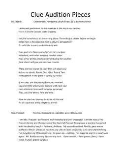 Clue Audition Pieces - The Playhouse Theatre