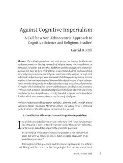 Against Cognitive Imperialism