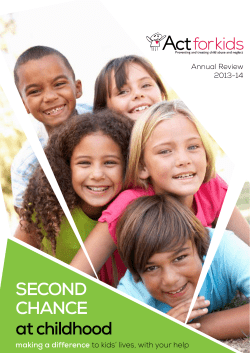 at childhood - Act For Kids