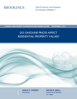 do gasoline prices affect residential property values?