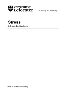 Stress - University of Leicester