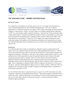 SIGN AND CLOSE - Minden Gross LLP