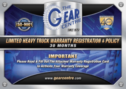 important - The Gear Centre