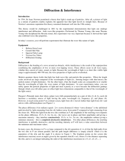 Diffraction and Iterference