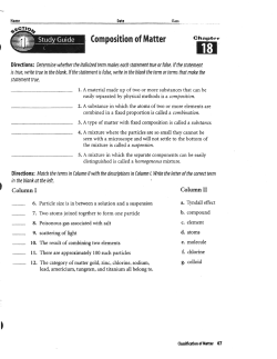 Chapter 2 Study guide