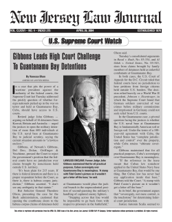 Gibbons Leads High Court Challenge To Guantanamo Bay Detentions