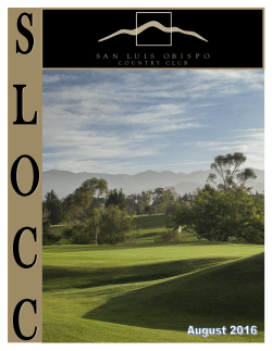 Newsletter - San Luis Obispo Country Club