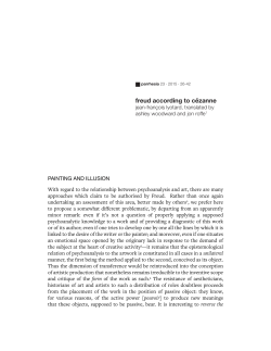 freud according to c&eacute;zanne - parrhesia :: a journal of critical