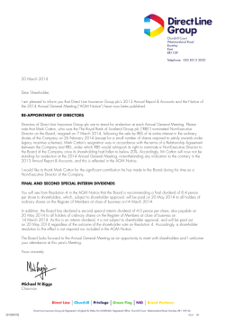 Letter from the Chairman