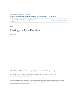Plotting to Kill the President - DigitalCommons@University of
