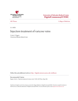 Injection treatment of varicose veins