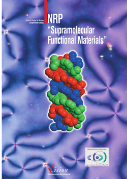 NRP "Supramolecular Functional Materials"