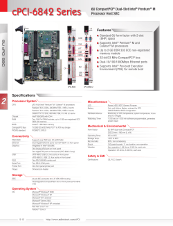 cPCI-6842 Series