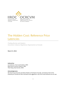 The Hidden Cost: Reference Price Latencies