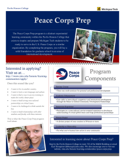 Peace Corps Prep