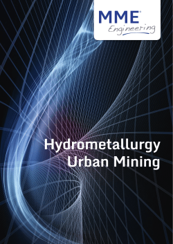 Hydrometallurgy Urban Mining
