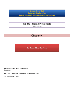 Fuels and Combustion