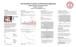 The Predictive Function of Prenominal Adjectives