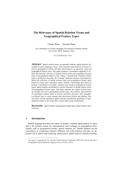 The Relevance of Spatial Relation Terms and Geographical