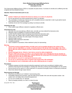 Zutron Medical Colonoscope Stiffening Device ZUTR141700