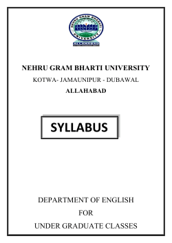 syllabus - ngbu.in