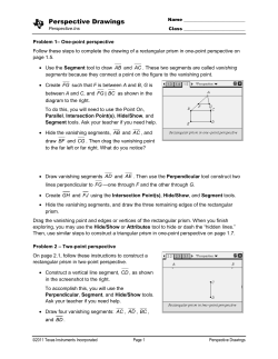 Perspective Drawings - TI Education