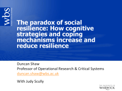 The paradox of social resilience: How cognitive strategies and