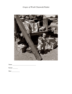 Grapes of Wrath Classwork Packet