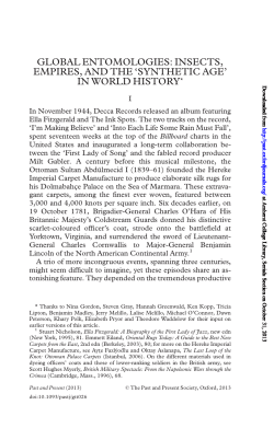 global entomologies
