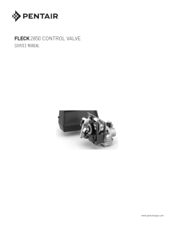 Fleck 2850 Service Manual
