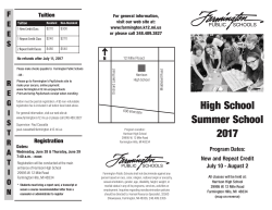 High School Flyer - Farmington Public Schools