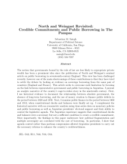 North and Weingast Revisited: Credible Commitments and Public
