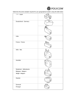 Determine the phone adapter required for your geographical
