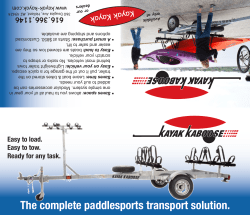 The complete paddlesports transport solution.