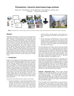 Photosketcher: interactive sketch-based image synthesis
