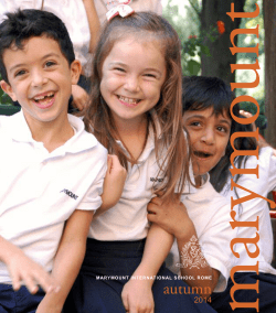 autumn 2014 - Marymount International School