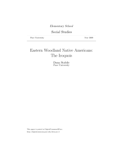 Eastern Woodland Native Americans: The Iroquois