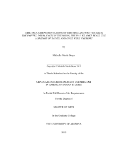 indigenous representations of birthing and