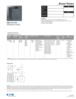 Poles SSS Square Straight Steel