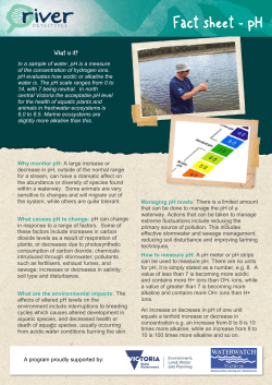 Fact sheet - pH - River Detectives