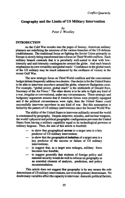 Geography and the Limits of US Military Intervention by PeterJ