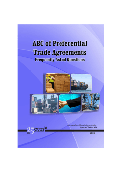 ABC of Preferential Trade Agreements
