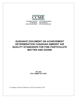 Guidance Document on Achievement Determination: Canadian